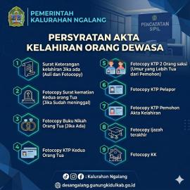 Persyaratan Kependudukan Kalurahan Ngalang